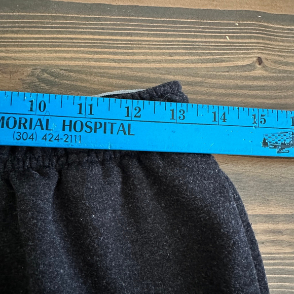 Men’s Eddie Bauer Charcoal Sweatpants Size M Drawstring Waist, Logo Embroidery - Picture 5 of 6